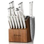 The set includes 18-pcs professional knife