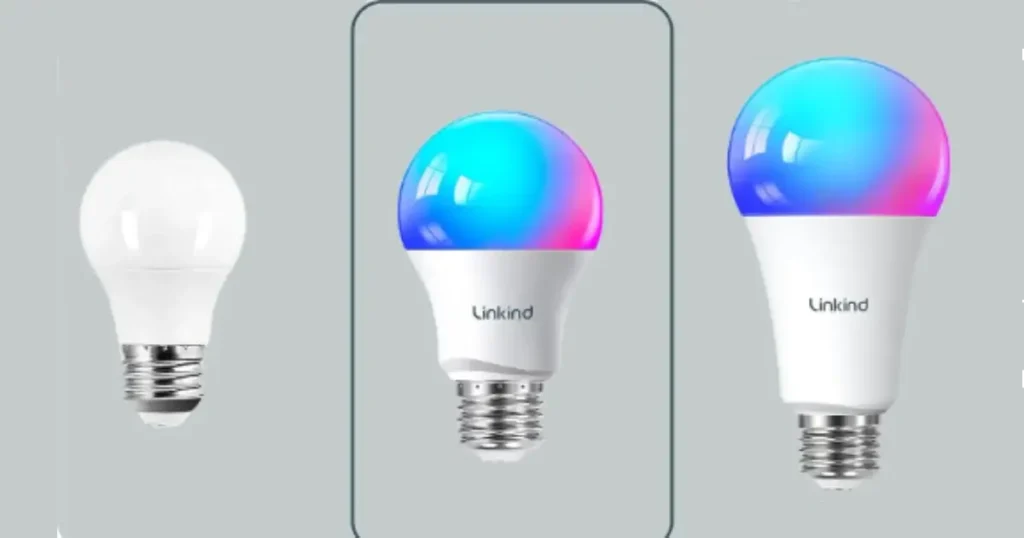 Linkind Smart & Matter Smart Light Bulbs main product showcase on a professional grey background