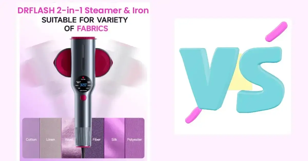 DRFLASH Portable Travel Steamer-Iron Garment for fast wrinkle removal and professional fabric care.