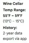 Wine Cellar Temperature Range