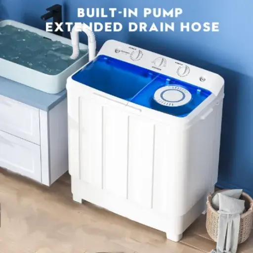 Auertech built-in pump system for portable twin tub washing machines