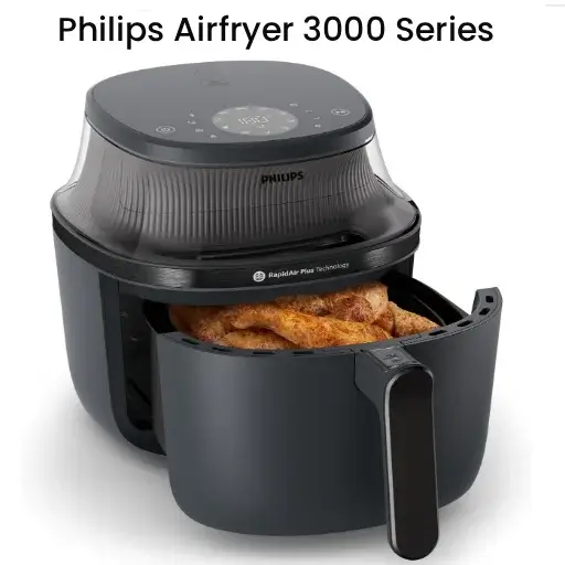 Philips Airfryer 3000 series digital basket air fryers with viewing window cooking chicken parts
