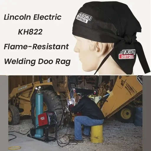 Why Welding Accessories Are Non-Negotiable: Best, Safest Gloves & Caps for Electric and Gas Welding (2026) 5 Lincoln Electric KH822 flame-resistant welding accessories doo rag with tie-back closure and protective mesh lining.