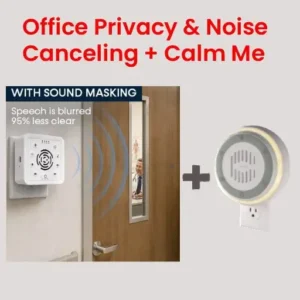  Calm Me and Wkzay Store wall plug-in privacy machines frequently bought together for bedroom and office sleep isolation